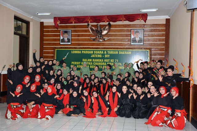 Sambut HUT Ke-71, Persit Kooorcab Rem 073 Selenggarakan Lomba Senii Daerah